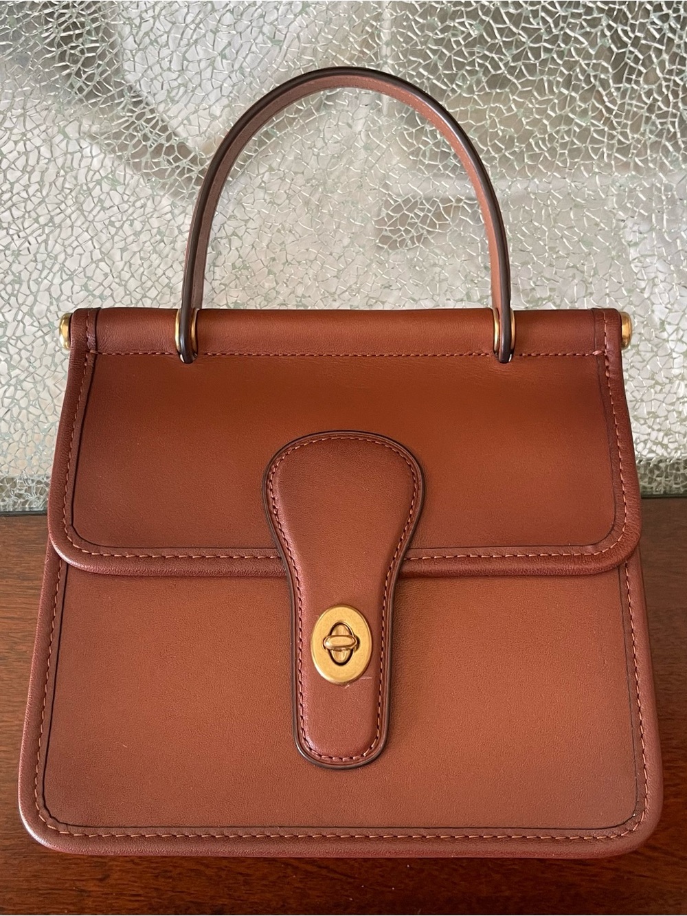 Coach Willis Top-Handle 18 Mini Bag in Brown